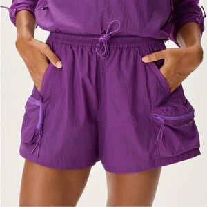 NWT Outdoor Voices Windbreaker 3” Short Purple (Jellyfish) Size Medium